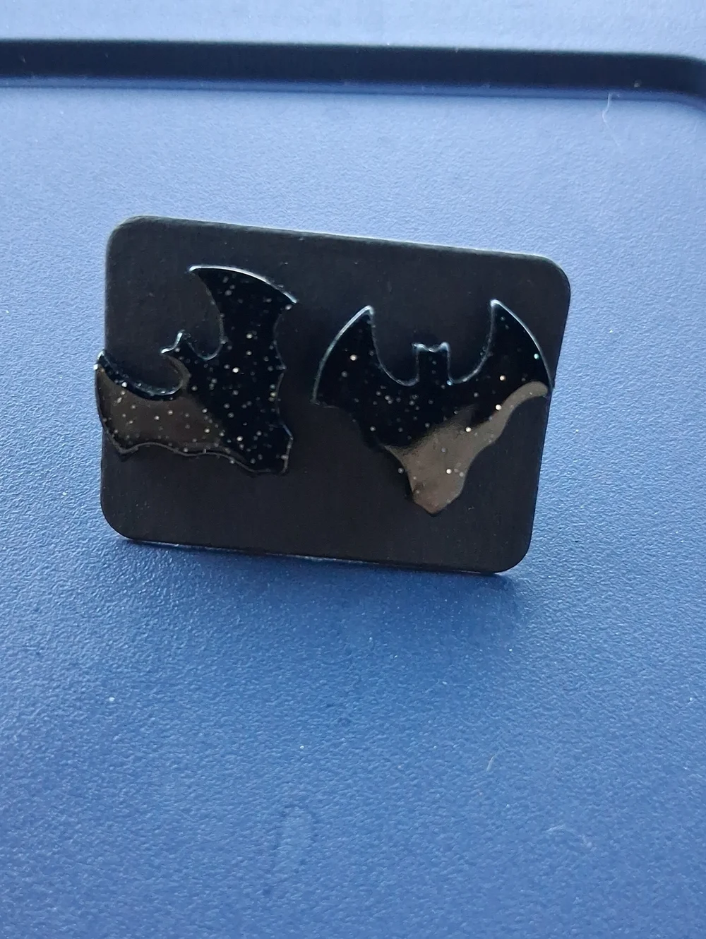 $8 Each Or Bundle 5/$20 Sparkling Black Bat Stud Earrings